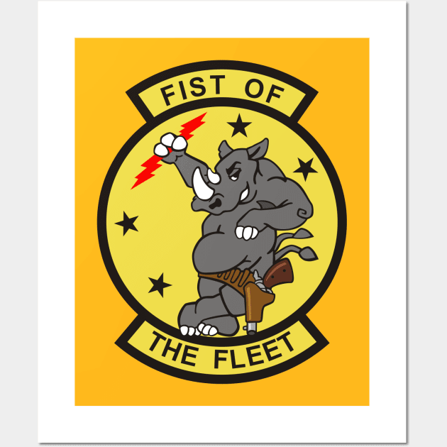 F/A18 Rhino - VFA25 Fist of the Fleet Wall Art by MBK